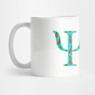 Psi Pineapple Letter Mug